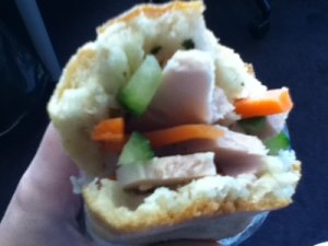 Do chua (pickled veggies) and banh mi (Vietnamese sandwich)
