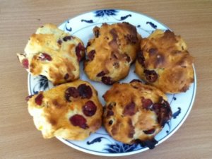 Cranberry scones