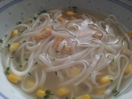 Corn and shrimp soup