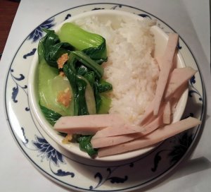 Baby bok choy in oyster sauce